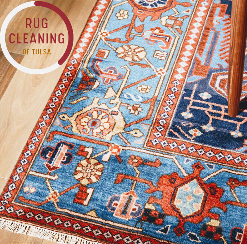 are rug with abrash under a kitchen chair