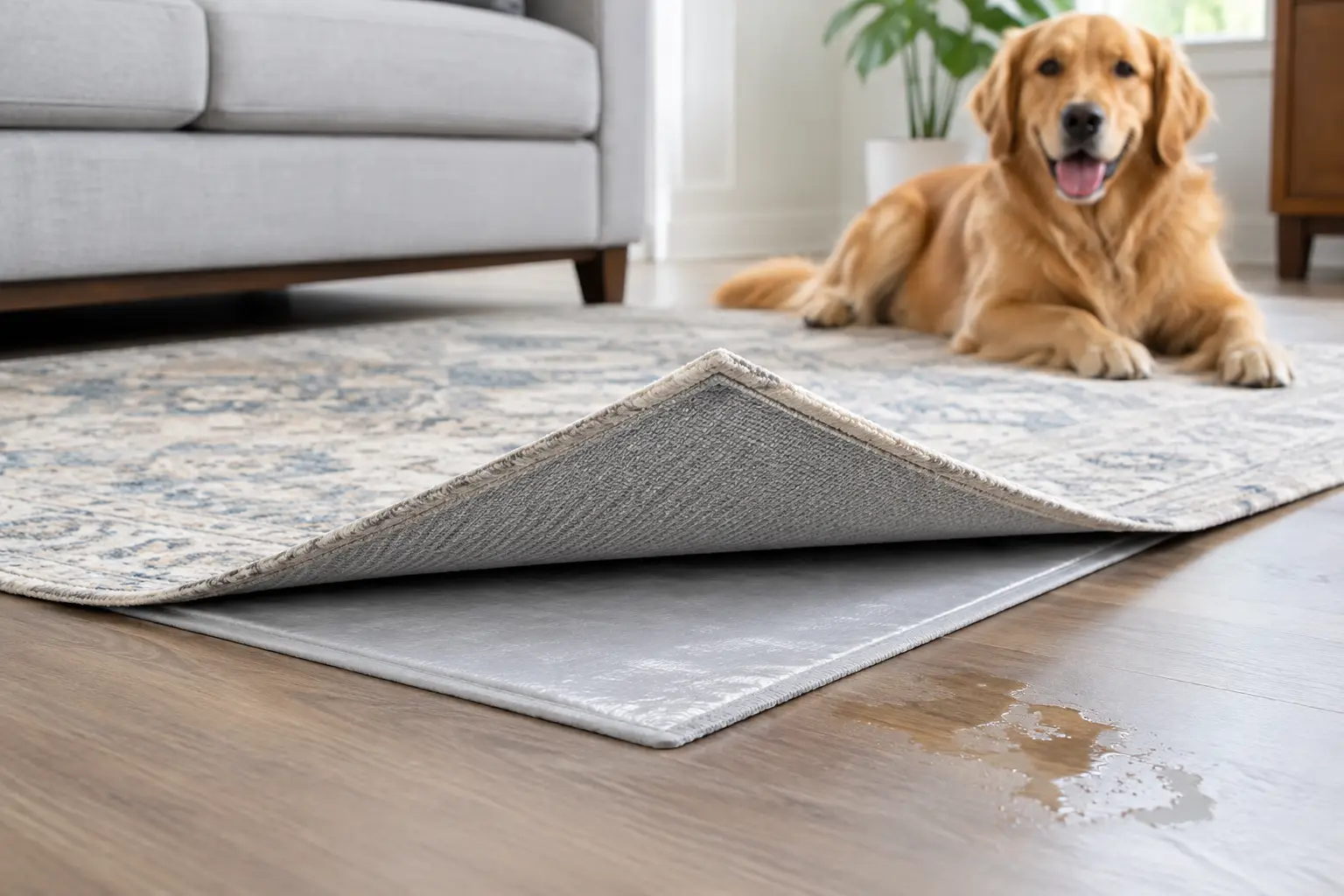 How a Pet Urine Barrier Rug Pad Protects Rugs