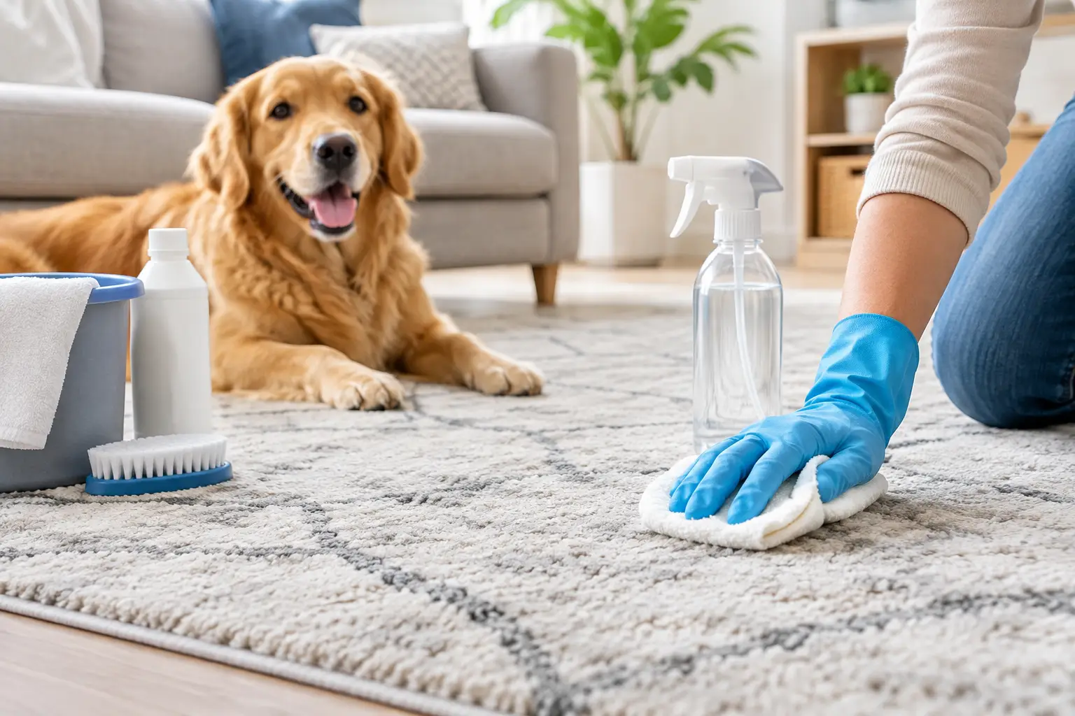 How to Remove Pet Urine Smell in Rugs Safely