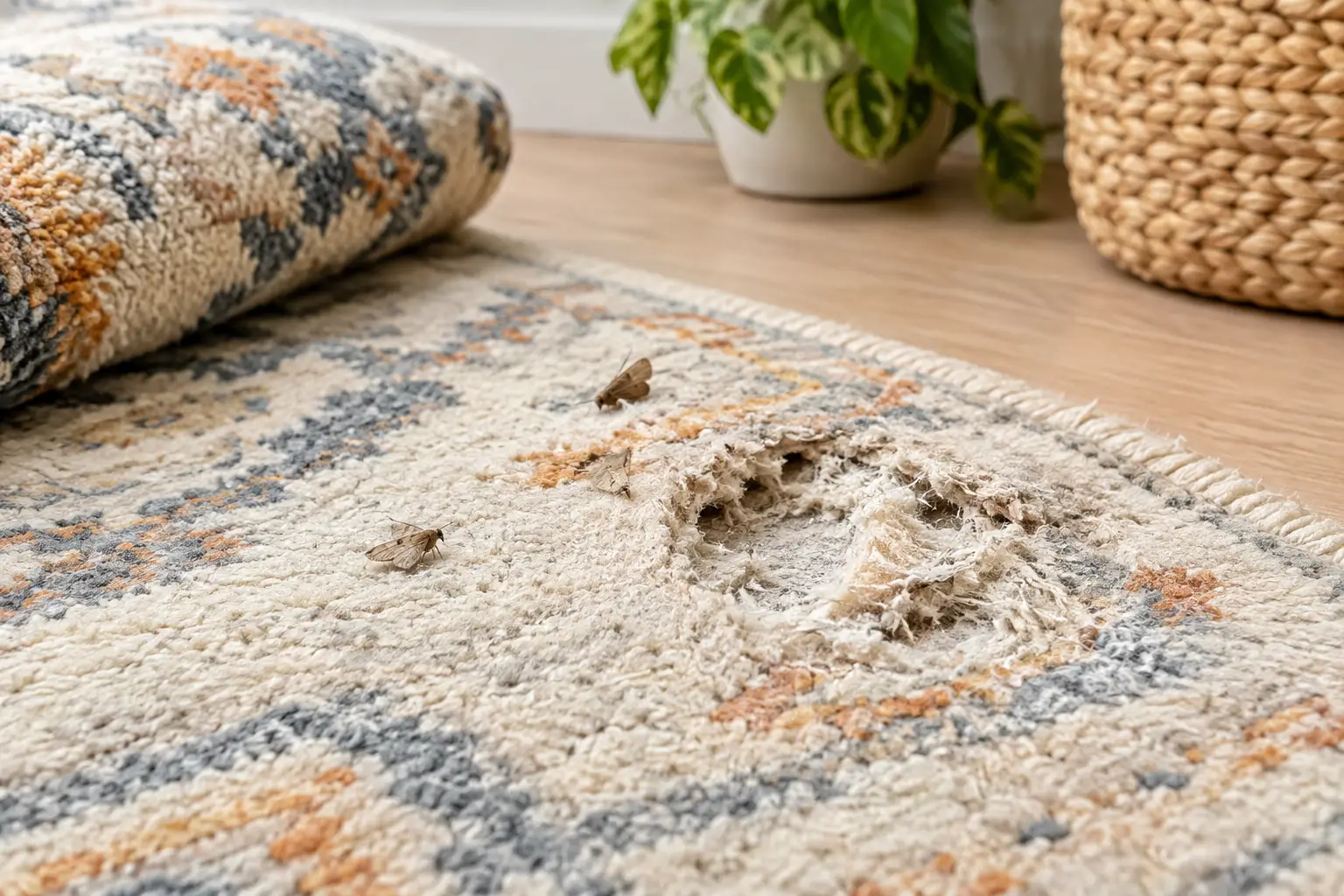 Moth Damage on Wool Rugs and What to Do